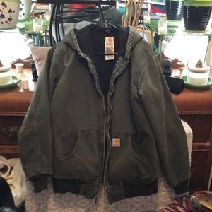 Women’s heather green carhartt coat
